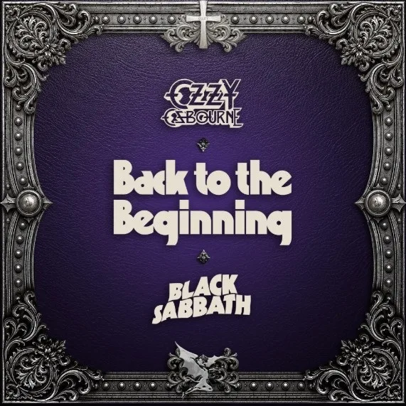 Arte de Back to the Beginning, lançamento de Ozzy Osbourne e Black Sabbath
