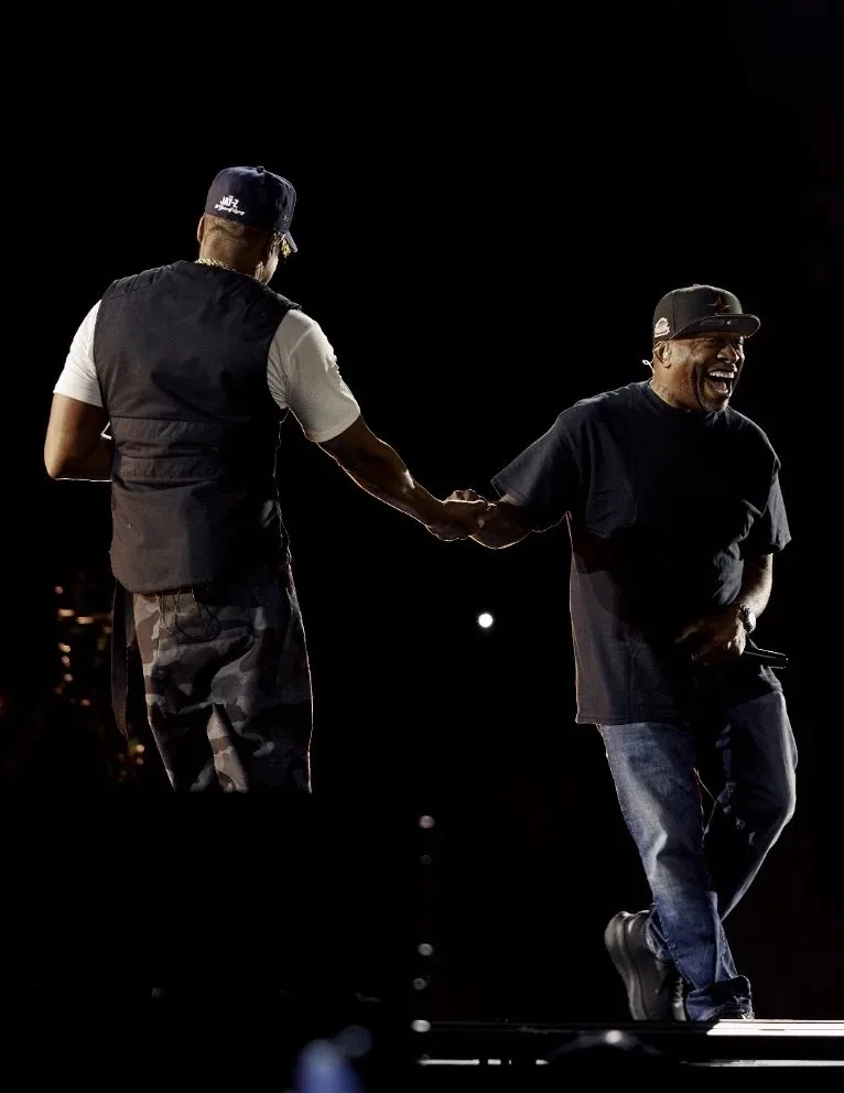 Jay-Z com Scarface no SoFi Stadium