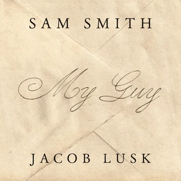 Capa de My Guy com os nomes de Sam Smith e Jacob Lusk