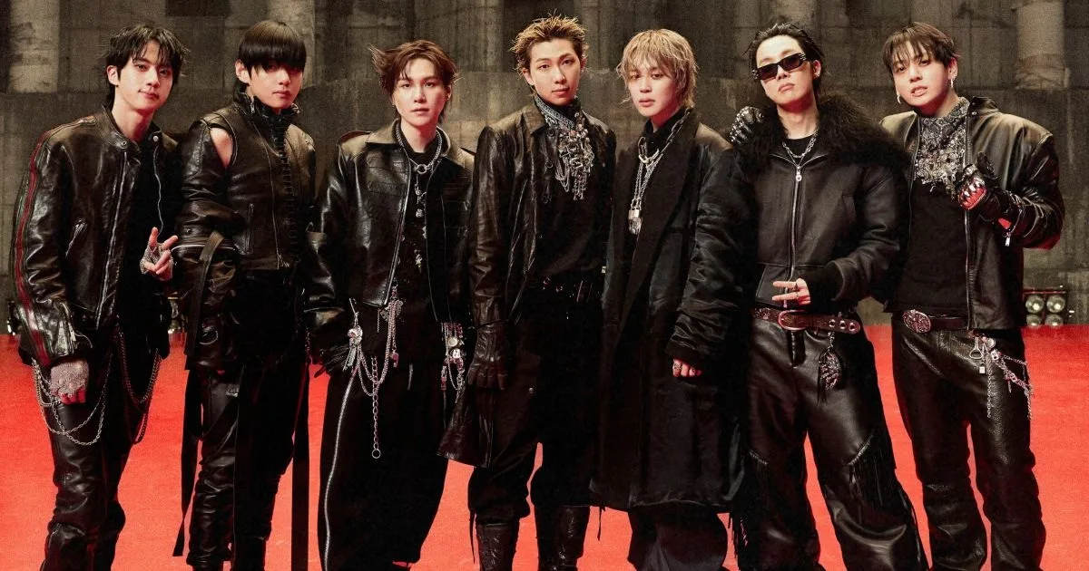 BTS em fotografia de divulgação do álbum ARIRANG